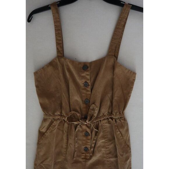Alice + Olivia CC105A20803 Women's Sz 2 Tan Tiana Linen-Blend Jumpsuit $395 - Picture 7 of 12